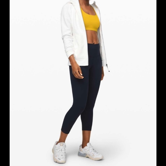 NWOT Lululemon Wunder Under Crop High-Rise 23" True Navy - Picture 3 of 7